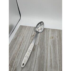 Flint Arrowhead Small Slotted Serving Spoon 11" Harvest Wheat Design